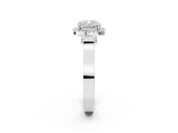 White gold Cushion Halo Pave Split Shank Prong Setting Ring_65