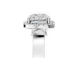 White gold Cushion Halo Pave Split Shank Prong Setting Ring_68