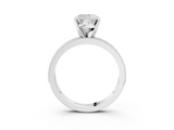 White gold Cushion Milgrain Pave Diamond Engagement Ring with Four-Prong Setting_174