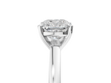 White gold Cushion Solitaire Diamond Engagement Ring with Four-Prong Setting on a Classic Band_28
