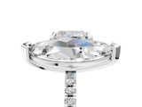 White gold Cushion and Marquise Toi Moi Ring with Prong Setting and Pave Band_74