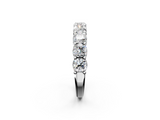 White gold Cushion cut diamond Half Eternity Band with Shared Prong Setting_36