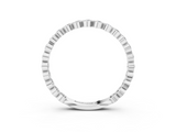 White gold Diamond Bezel Set Round Eternity Band_38
