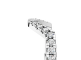 White gold Diamond Curved Pavé Round Stone Contour Band_17