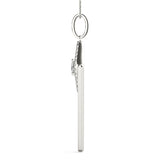 White gold Diamond Marquise Halo Pendant with V-Prong Setting 2