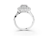 White gold Double Halo Asscher Cut Pave Split Shank Prong Set Ring_18