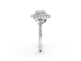 White gold Double Halo Cushion Diamond Pave Band with Four-Prong Setting_71
