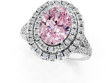 White gold Double Halo Fancy Pink Oval  Cut Pave Split Shank Prong Set Ring_16