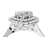 White gold Double Halo Heart Cut Pave Split Shank Prong Set Ring_19