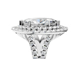 White gold Double Halo Marquise Cut Pave Split Shank Prong Set Ring_20
