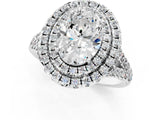 White gold Double Halo Oval Cut Pave Split Shank Prong Set Ring_16