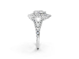 White gold Double Halo Pear Cut Pave Split Shank Prong Set Ring_17