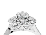 White gold Double Halo Pear Cut Pave Split Shank Prong Set Ring_19