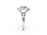 White gold Double Halo Radiant Cut Pave Split Shank Prong Set Ring_17