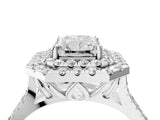 White gold Double Halo Radiant Cut Pave Split Shank Prong Set Ring_19