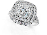 White gold Double Halo Round Cut Pave Split Shank Prong Set Ring_34