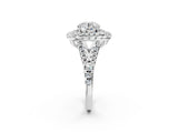 White gold Double Halo Round Cut Pave Split Shank Prong Set Ring_35