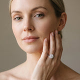 White gold Double Halo Round Diamond Solitaire with Pavé Band and Four-Prong Setting_20