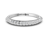 White gold Double Row Pavé Round Diamond Eternity Band with Channel Setting_109