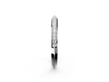 White gold Double Row Pavé Round Diamond Eternity Band with Channel Setting_115