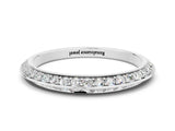White gold Double Row Pavé Round Moissanite Eternity Band with Channel Setting_18