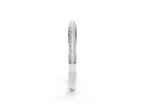 White gold Double Row Pavé Round Moissanite Eternity Band with Channel Setting_20