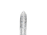 White gold Double Row Pavé Round Moissanite Eternity Band with Channel Setting_23