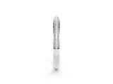 White gold Double Row Pavé Round Moissanite Eternity Band with Channel Setting_8