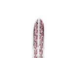 White gold Double Row Pavé Round Morganite Eternity Band with Channel Setting_11