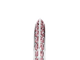 White gold Double Row Pavé Round Morganite Eternity Band with Channel Setting_17