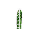 White gold Double Row Pavé Round Peridot Eternity Band with Channel Setting_11