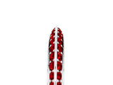 White gold Double Row Pavé Round Ruby Eternity Band with Channel Setting_17
