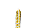 White gold Double Row Pavé Round Yellow Sapphire Eternity Band with Channel Setting_41