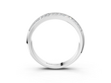 White gold Double Row Round Diamond Channel Set Eternity Band_32