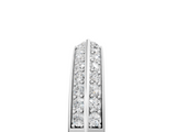 White gold Double Row Round Diamond Channel Set Eternity Band_34