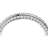 White gold Double Row Round Diamond Pavé Curved Band_6
