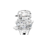 White gold Elongated Cushion Diamond 4-Stone Band with Nature-Inspired Prong Setting_54