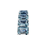 White gold Emerald Cut Aquamarine Eternity Band with Shared Prong Setting_11
