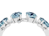 White gold Emerald Cut Aquamarine Prong-Set Half Eternity Band_22
