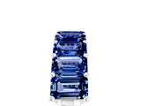 White gold Emerald Cut Blue Sapphire Prong-Set Eternity Band_11