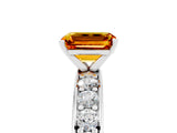 White gold Emerald Cut Cut Channel Set Diamond Engagement Ring with Four-Prong Setting_5
