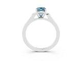 White gold Emerald Cut Cut Channel Set Solitaire Engagement Ring with Four-Prong Setting_15