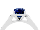 White gold Emerald Cut Cut Channel Set Solitaire Engagement Ring with Four-Prong Setting_16