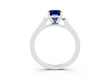 White gold Emerald Cut Cut Channel Set Solitaire Engagement Ring with Four-Prong Setting_27