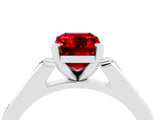 White gold Emerald Cut Cut Channel Set Solitaire Engagement Ring with Four-Prong Setting_28