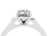 White gold Emerald Cut Cut Channel Set Solitaire Engagement Ring with Four-Prong Setting_4
