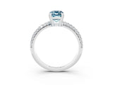 White gold Emerald Cut Cut Diamond Milgrain Marquise Band with Prong Setting_3