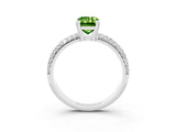 White gold Emerald Cut Cut Diamond Milgrain Marquise Band with Prong Setting_3