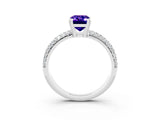 White gold Emerald Cut Cut Diamond Milgrain Marquise Band with Prong Setting_3