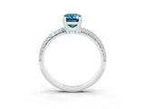 White gold Emerald Cut Cut Diamond Milgrain Marquise Band with Prong Setting_3